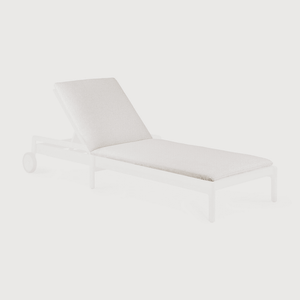 Jack Outdoor Adjustable Lounger Thin Cushion Outdoors Ethnicraft Off-White 