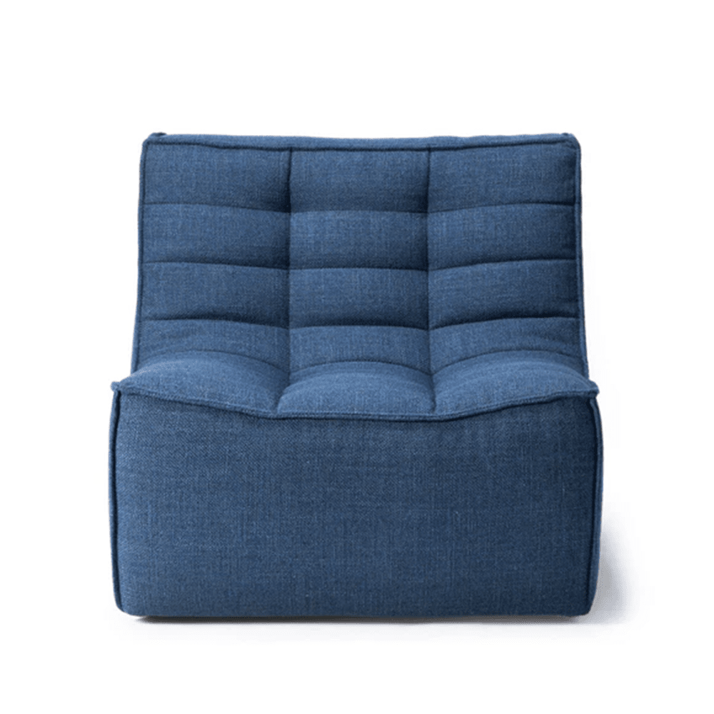 N701 - 1 Seater Sofa Module Sofa Ethnicraft Blue Standard Fabric 