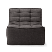 N701 - 1 Seater Sofa Module Sofa Ethnicraft Dark Grey Standard Fabric 
