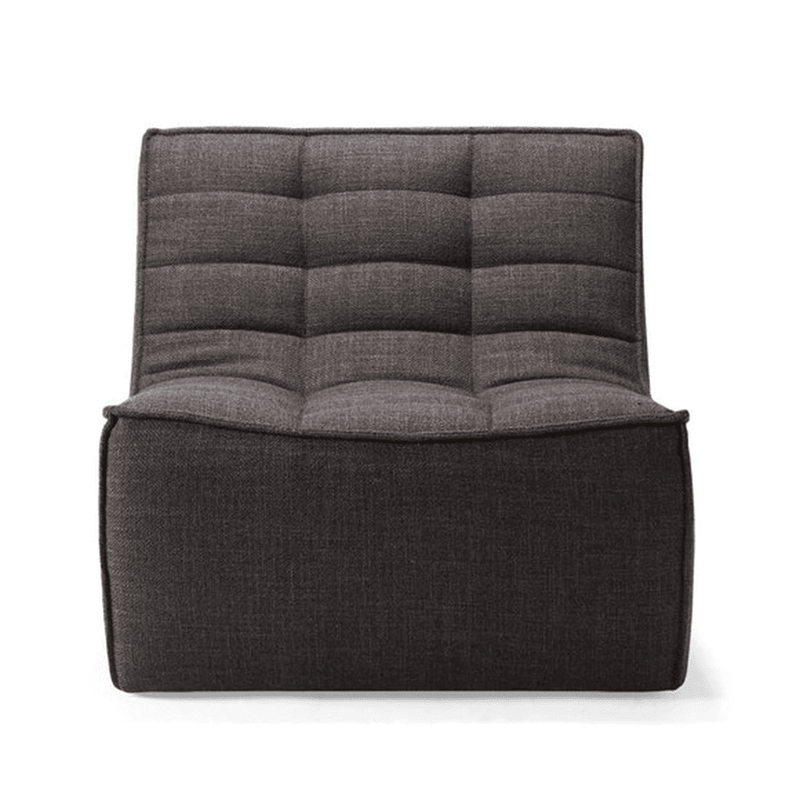 N701 - 1 Seater Sofa Module Sofa Ethnicraft Dark Grey Standard Fabric 