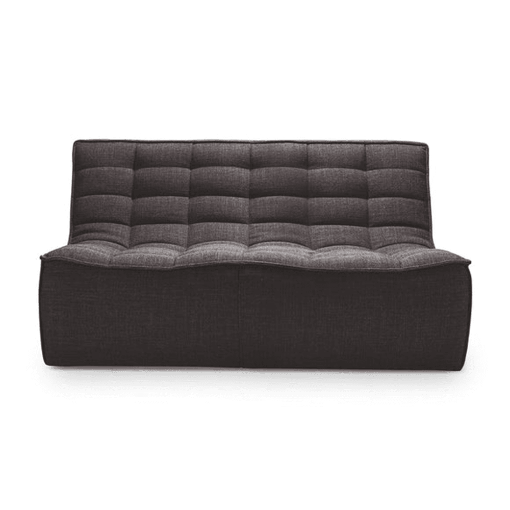 N701 - 2 Seater Sofa Module Sofa Ethnicraft Dark Grey Standard Fabric 