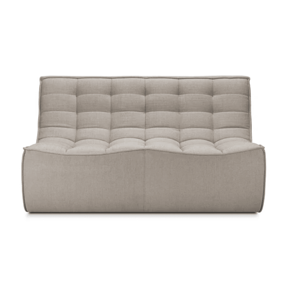 N701 - 2 Seater Sofa Module Sofa Ethnicraft Ecru Eco Fabric 
