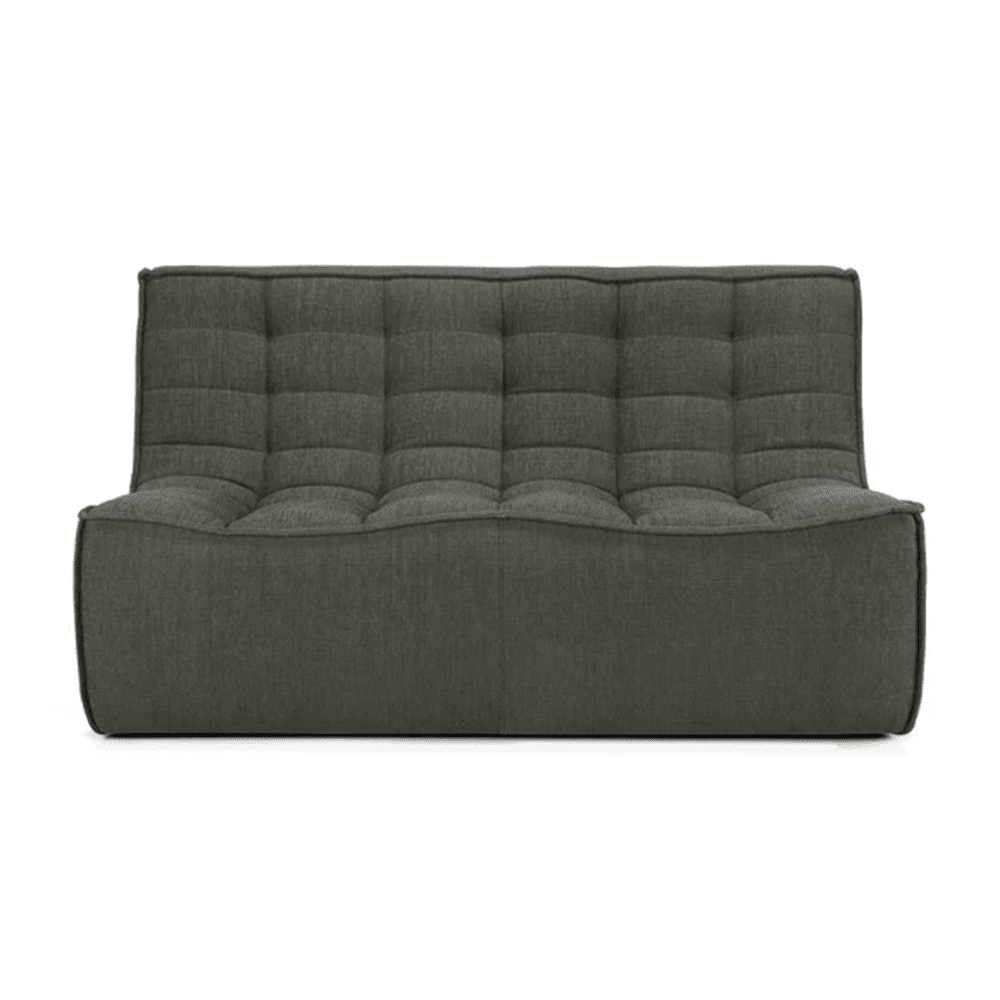 N701 - 2 Seater Sofa Module Sofa Ethnicraft Moss Eco Fabric 