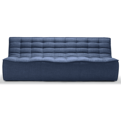 N701 - 3 Seater Sofa Module Sofa Ethnicraft Blue Standard Fabric 