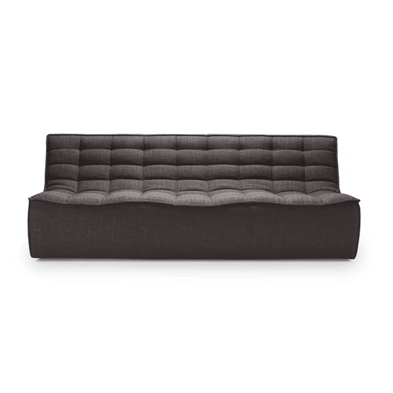 N701 - 3 Seater Sofa Module Sofa Ethnicraft Dark Grey Standard Fabric 