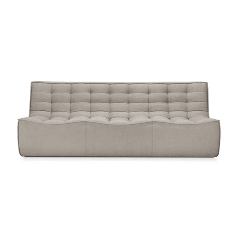 N701 - 3 Seater Sofa Module Sofa Ethnicraft Ecru Eco Fabric 