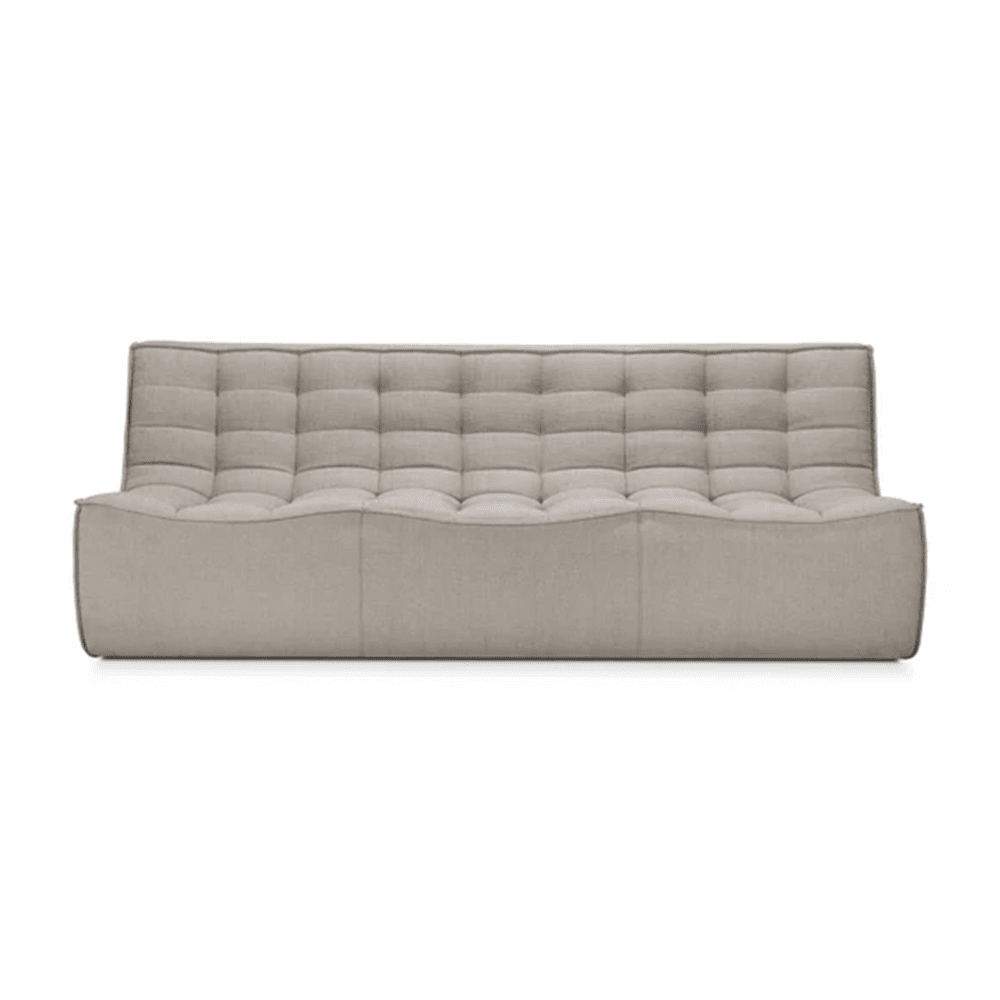 N701 - 3 Seater Sofa Module Sofa Ethnicraft Ecru Eco Fabric 