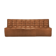 N701 - 3 Seater Sofa Module Sofa Ethnicraft Old Saddle Leather 