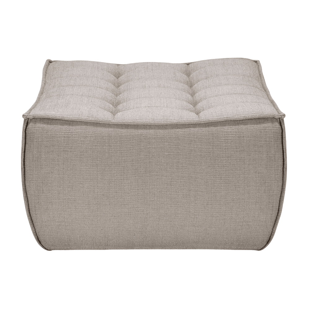 N701 Footstool footstool Ethnicraft Ecru Eco Fabric 