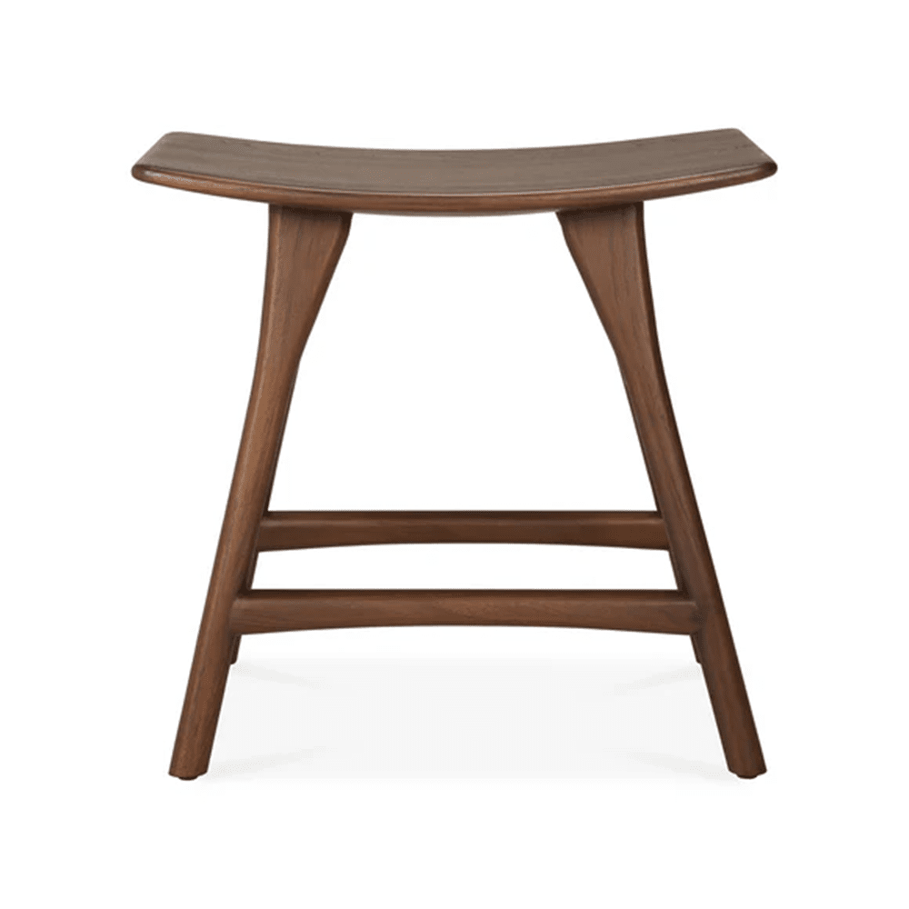 Osso Stool Stools Ethnicraft Brown Teak / Varnished Dining 