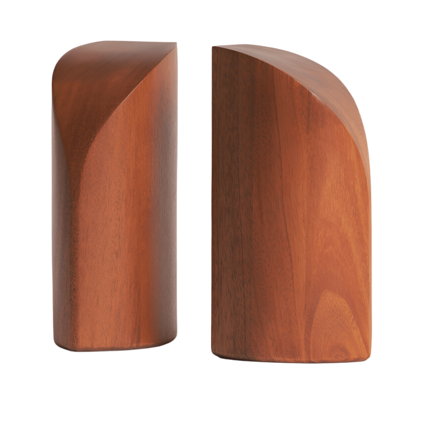 PI Book Ends (Set of 2) storage Ethnicraft Mahogany 