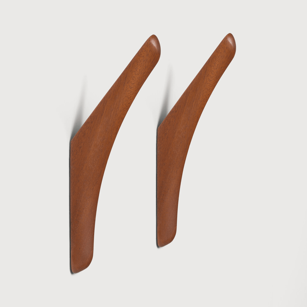 PI Wall Hanger (Set of 2) storage Ethnicraft Mahogany 