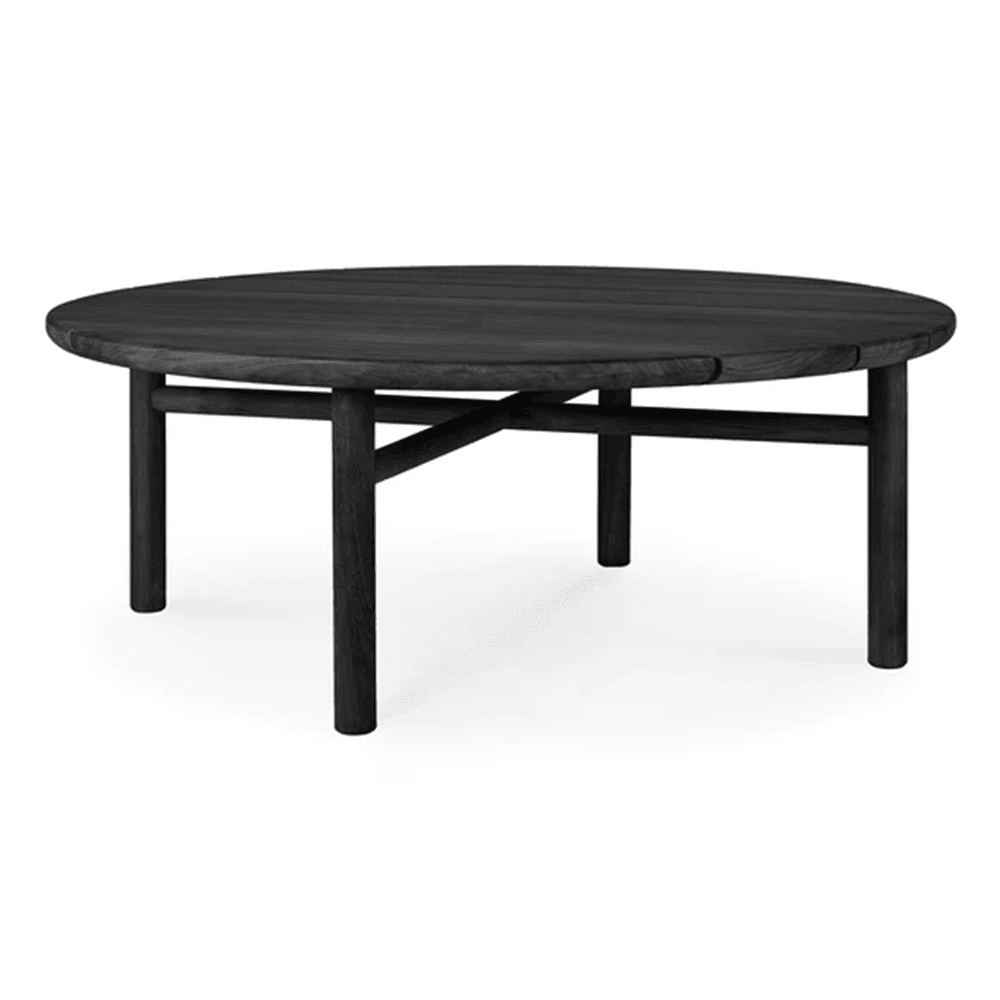 Quatro Outdoor Coffee Table Outdoors Ethnicraft Large Teak Black 