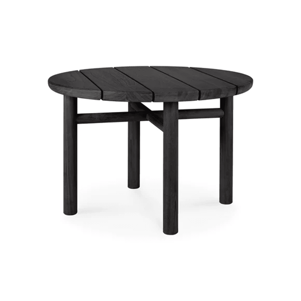 Quatro Outdoor Coffee Table Outdoors Ethnicraft Small Teak Black 