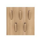 Utilitile Hooked storage Ethnicraft Oak 