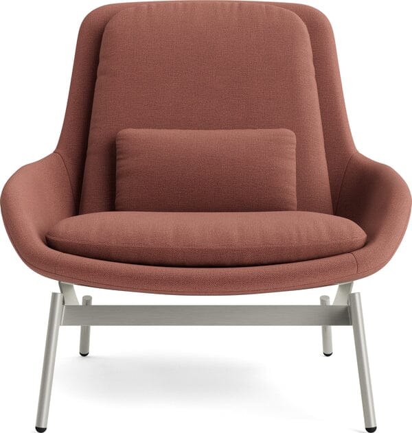 Field Lounge Chair lounge chair BluDot Maharam Mode in Caramelized w/ Stainless base 