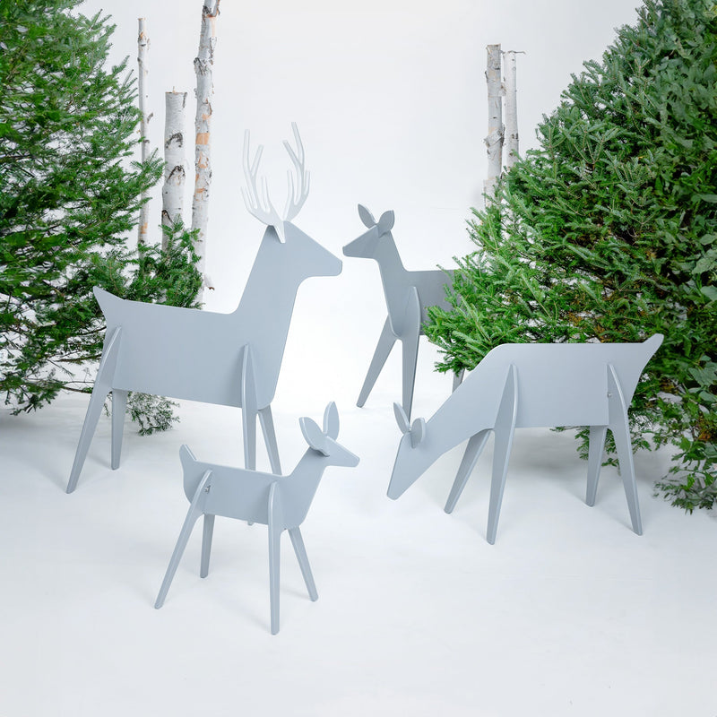 Modern Reindeer, Doe Grazing by Loll Designs, image 2