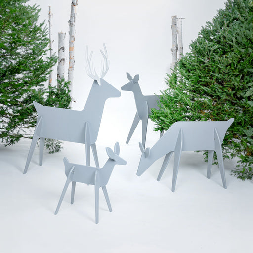 Modern Reindeer, Doe Grazing by Loll Designs, image 2