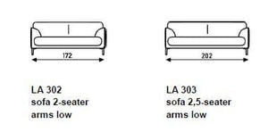 Figura High Arm 2.5 Seater Sofa Sofa Artifort 