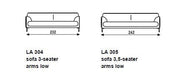 Figura Low Arm 3 Seater Sofa Sofa Artifort 