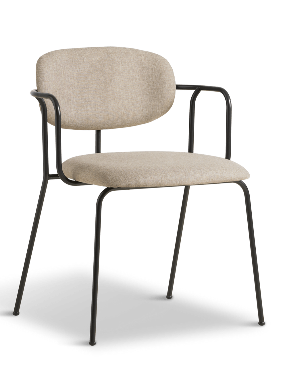 Frame Dining Chair - Set of 2 Dining Chair Woud Beige/Black 