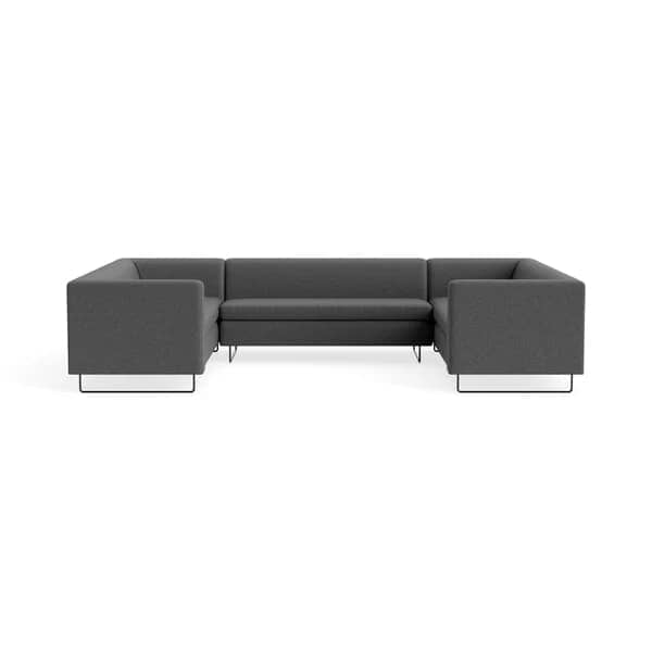 Bonnie and Clyde U-Shaped Sectional Sofa Sofa BluDot Gabro Grey 