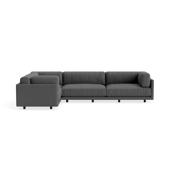 Sunday L Sectional Sofa sofa BluDot Gabro Grey Right 