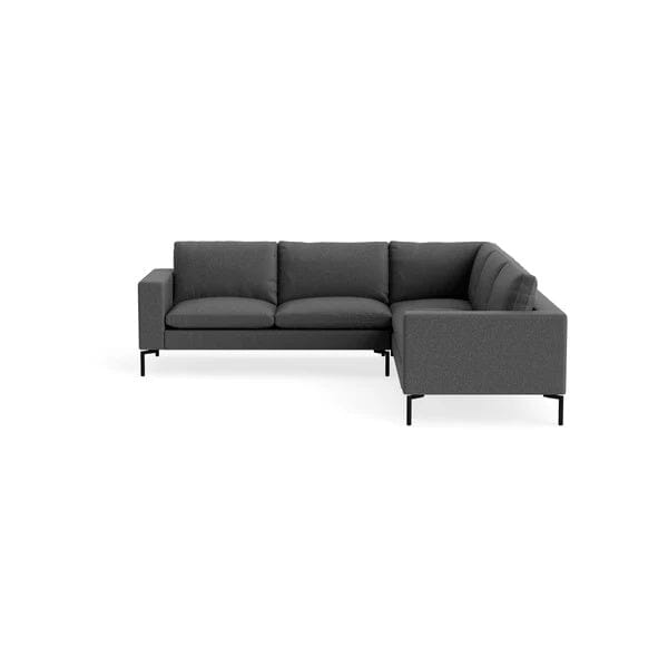 New Standard Sectional Sofa BluDot Right Gabro Grey - Black Legs 