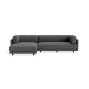 Sunday Small Sofa with Chaise Sofa BluDot Gabro Grey Left Chaise 