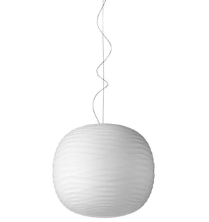 Gem Suspension Lamp suspension lamps Foscarini White frame & shade 