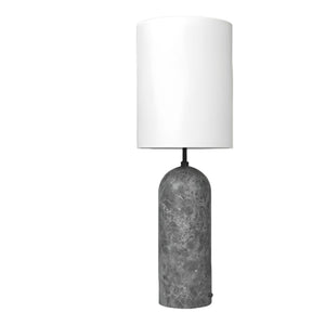 Gravity Floor Lamp - XL High Floor Lamps Gubi White shade Grey Marble 