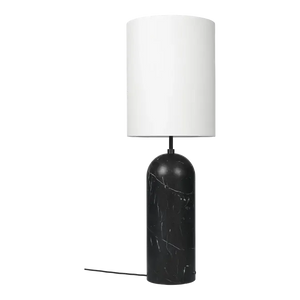 Gravity Floor Lamp - XL High Floor Lamps Gubi White shade Black Marble 