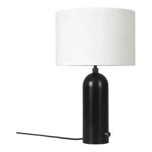 Gravity Table Lamp Table Lamps Gubi Black Marble White shade Small