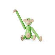Kay Bojesen Monkey, Mini, Painted Beech (Light Green), view 2