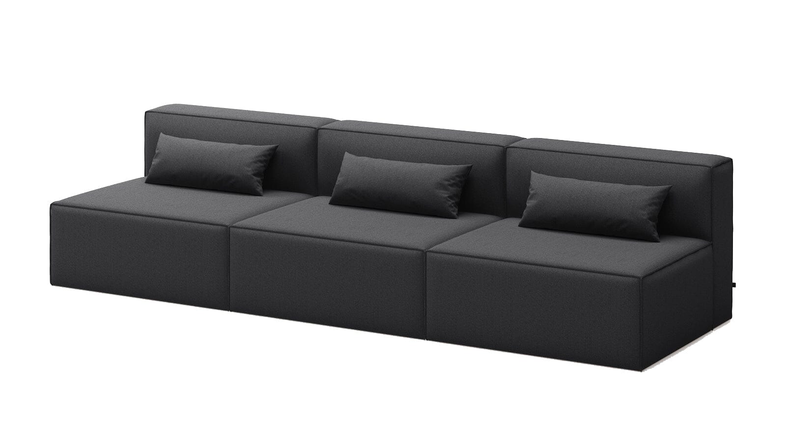 Mix Modular 3 Piece Armless Sofa Sofa Gus Modern 