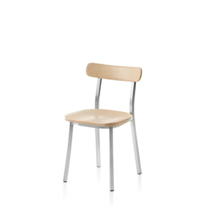 Emeco Utility Side Chair Chair Emeco Hand Brushed with Accoya Seat & Back 