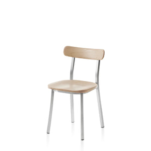 Emeco Utility Side Chair Chair Emeco Hand Brushed with Ash Seat & Back 