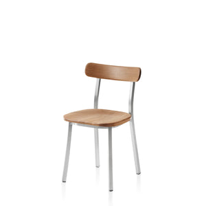 Emeco Utility Side Chair Chair Emeco Hand Brushed with Oak Seat & Back 