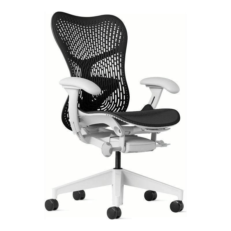 Herman Miller Mirra 2 Chair, Graphite, Alpine frame, TriFlex Polymer back