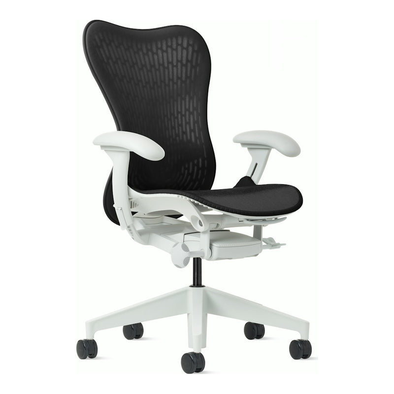 Herman Miller Mirra 2 Chair, Graphite, Alpine frame, Butterfly Suspension back