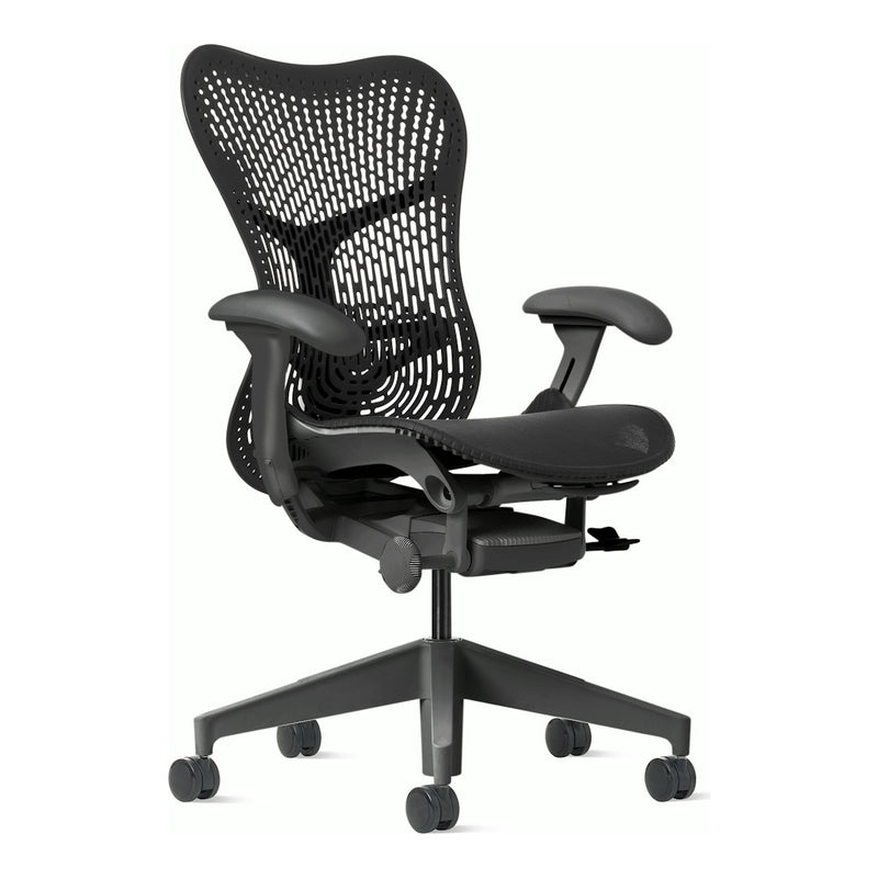 Herman Miller Mirra 2 Chair, Graphite, Graphite frame, TriFlex Polymer back