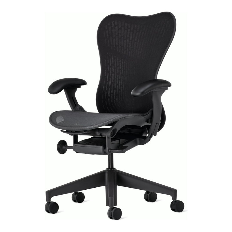 Herman Miller Mirra 2 Chair, Graphite, Graphite frame, Butterfly Suspension back