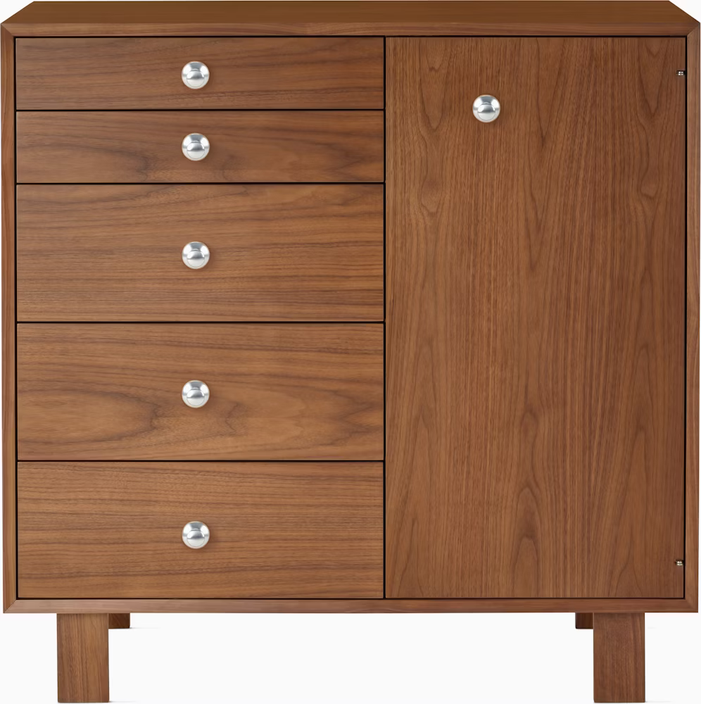 Nelson Basic Cabinet Series 5-Drawer Cabinet with Door