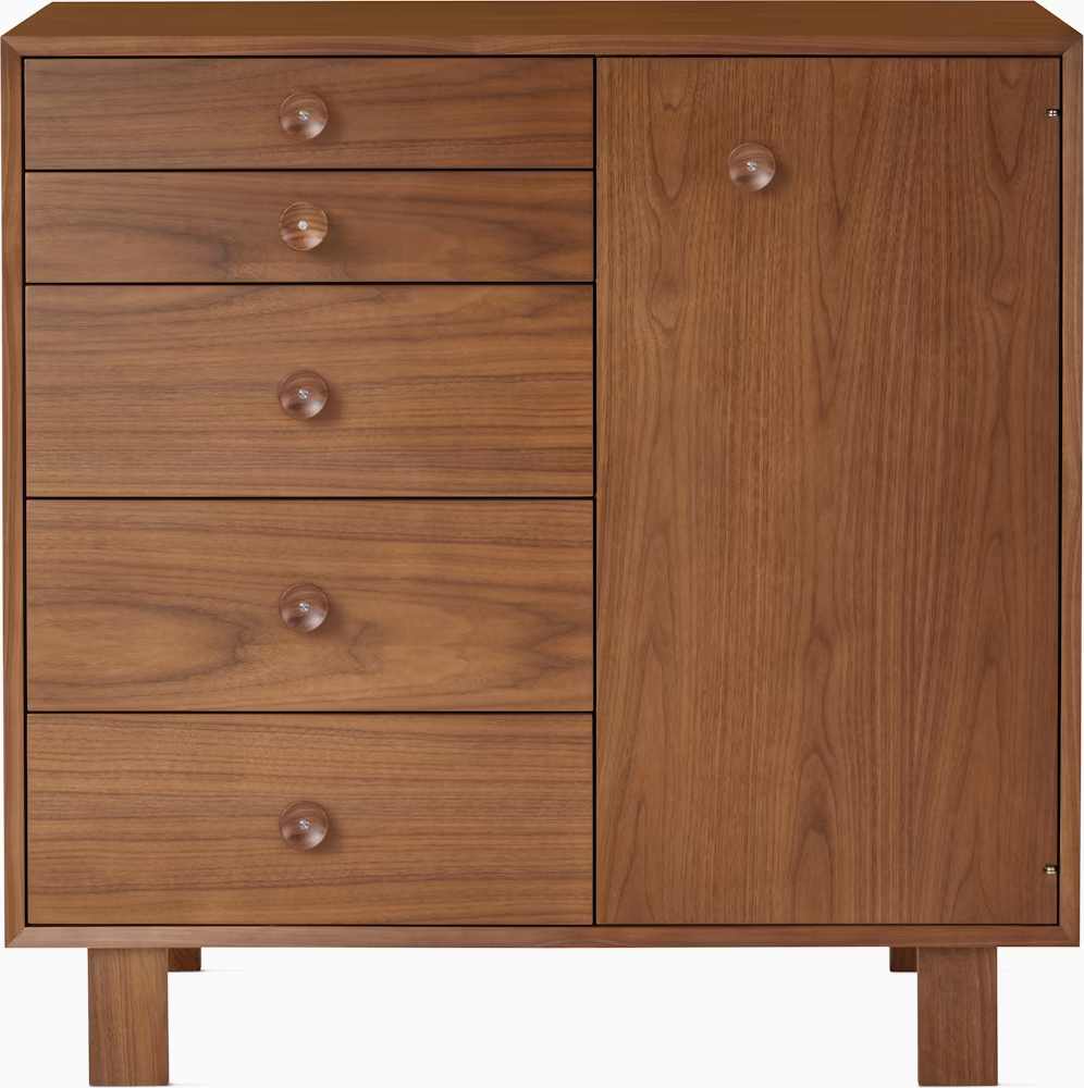 Nelson Basic Cabinet Series 5-Drawer Cabinet with Door
