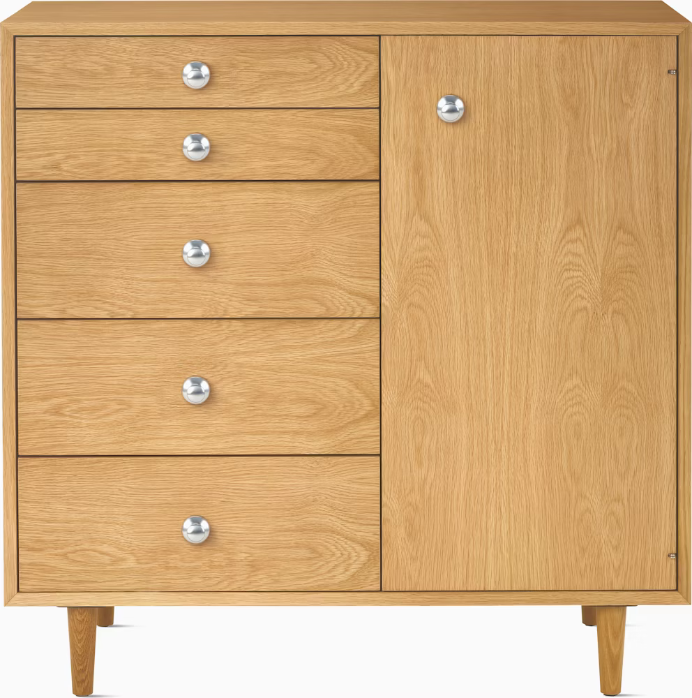 Nelson Basic Cabinet Series 5-Drawer Cabinet with Door