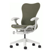 Herman Miller Mirra 2 Chair, Olive, Alpine frame, Butterfly Suspension back