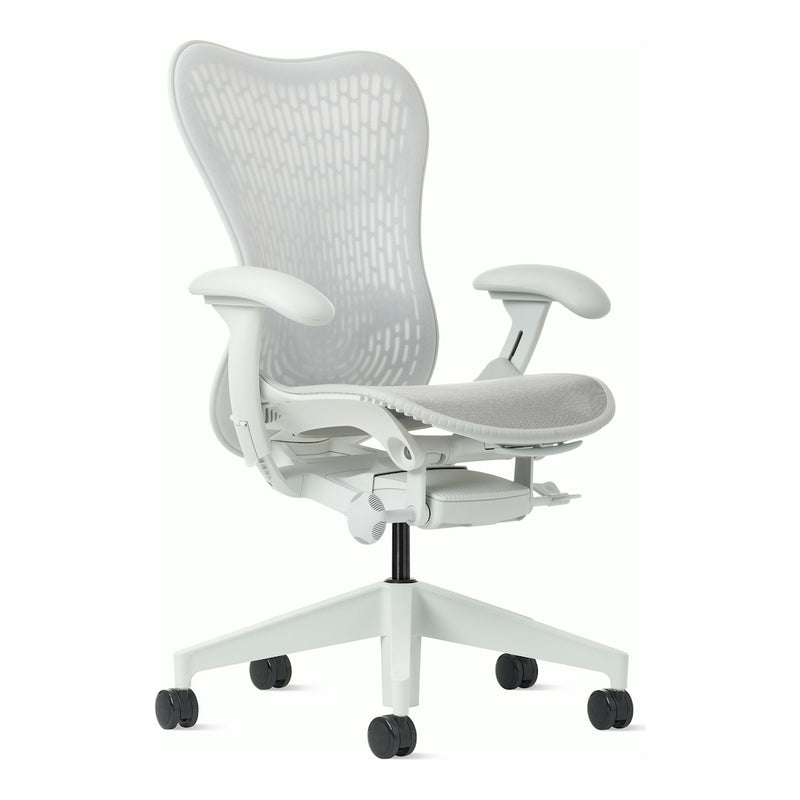Herman Miller Mirra 2 Chair, Alpine, Alpine frame, Butterfly Suspension back