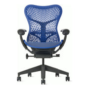 Herman Miller Mirra 2 Chair, Ultramarine Blue, Graphite frame, TriFlex Polymer back