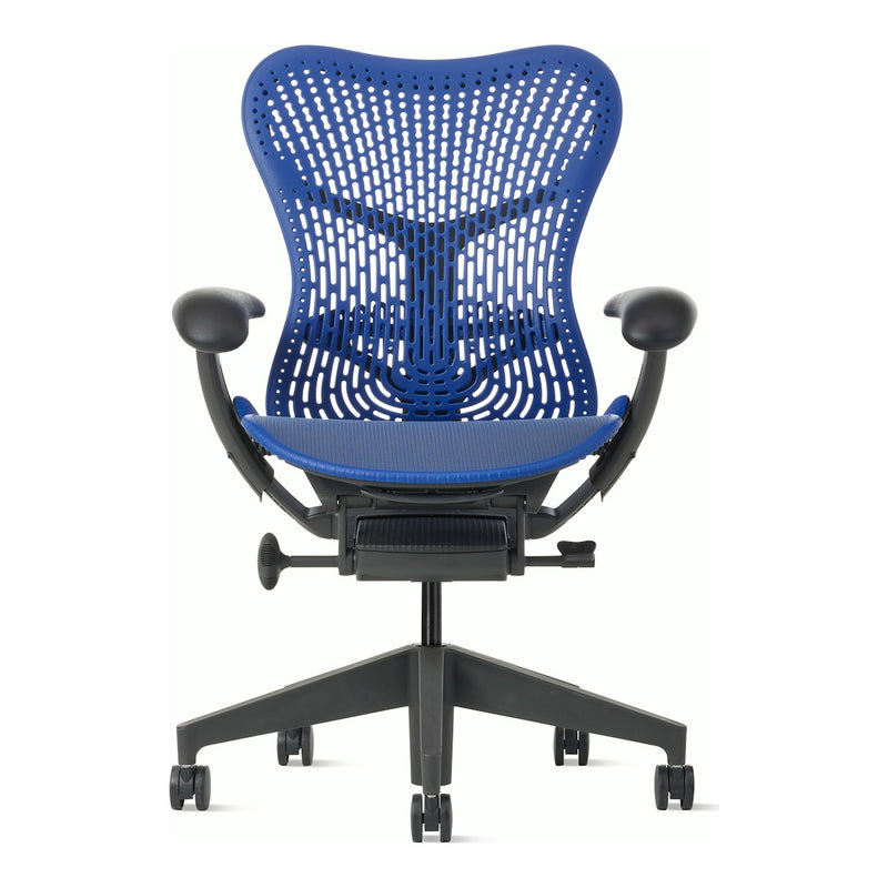 Herman Miller Mirra 2 Chair, Ultramarine Blue, Graphite frame, TriFlex Polymer back