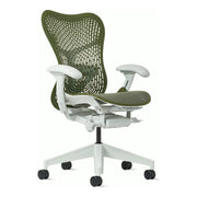 Herman Miller Mirra 2 Chair, Olive, Alpine frame, TriFlex Polymer back